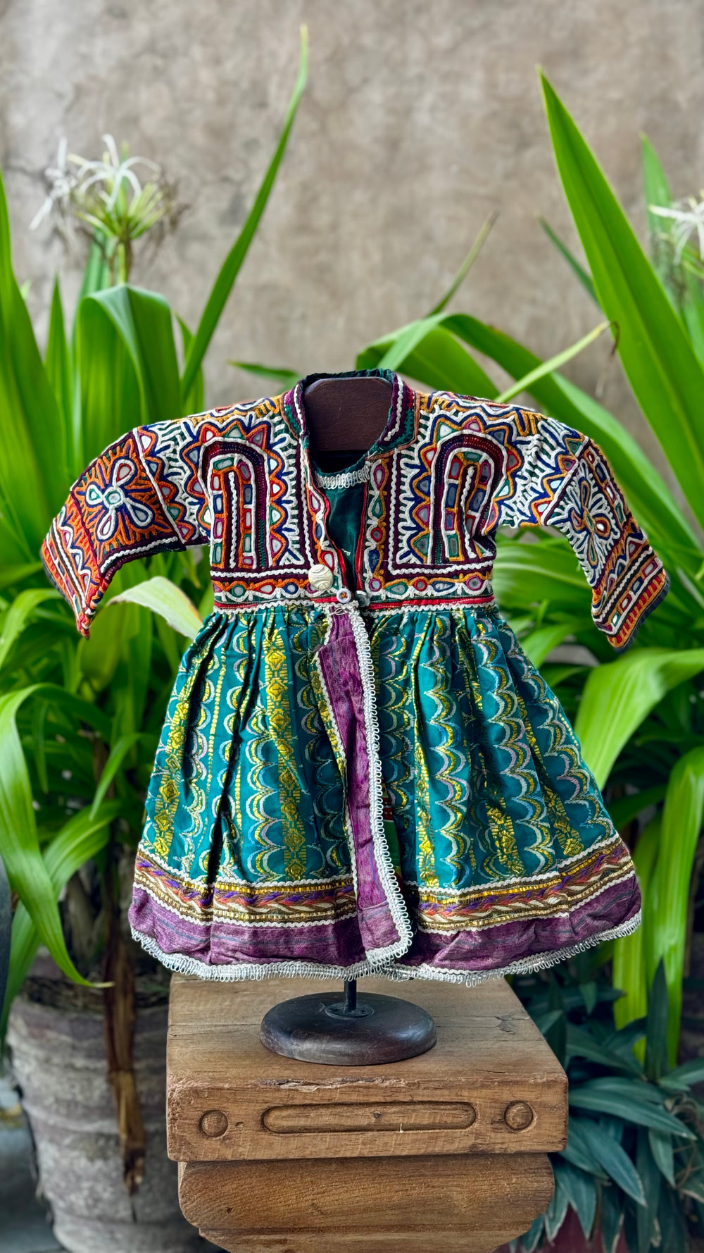 Vintage Gujarati Embroidered Child’s Dress
