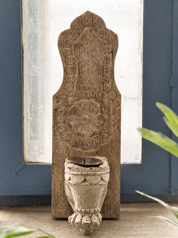 Wooden Hanging Candle Stand