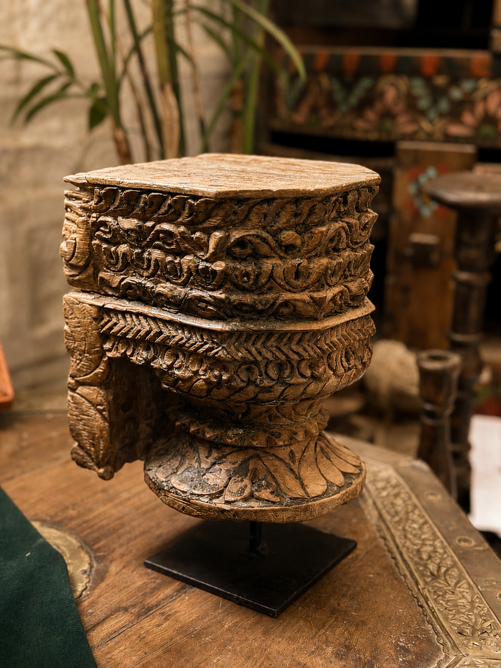 Wooden Carved Stand