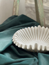 Marble Ruffle Bowl