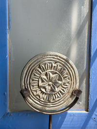 Stone Carved Plate with Iron Stand