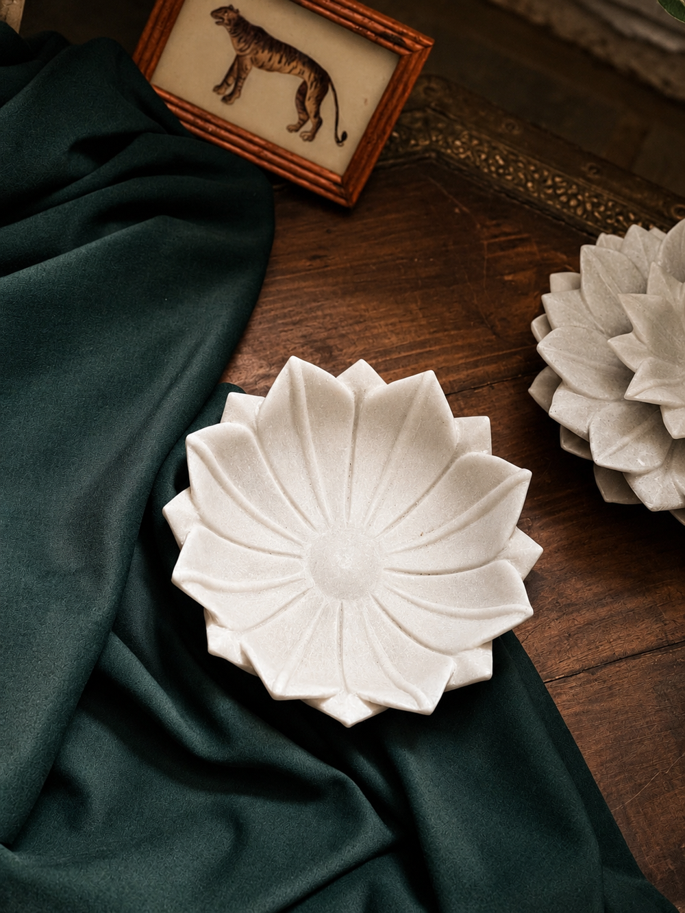 Marble Lotus Bowl